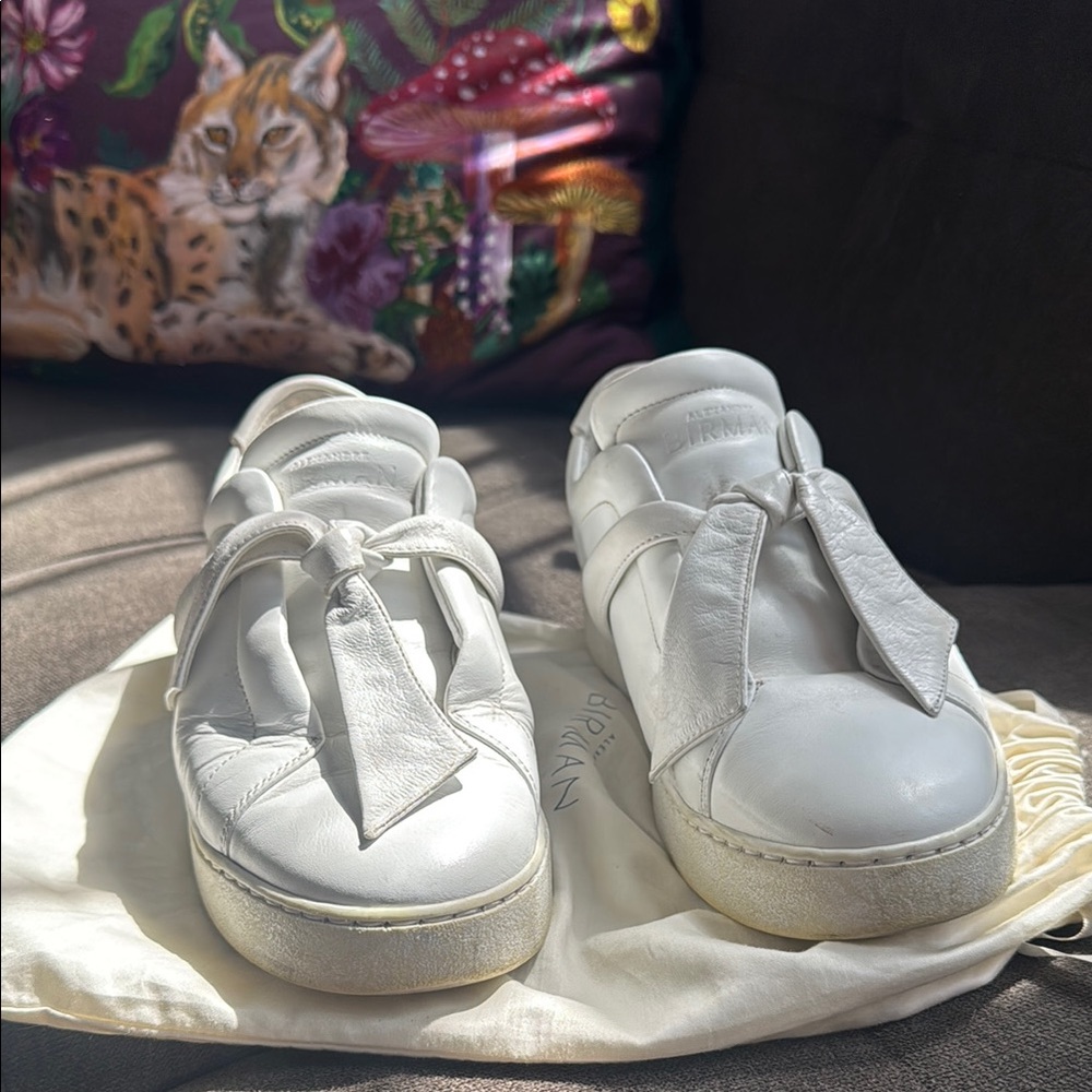 Alexandre Birman White Leather Sneakers, Women’s 39 (8.5)
